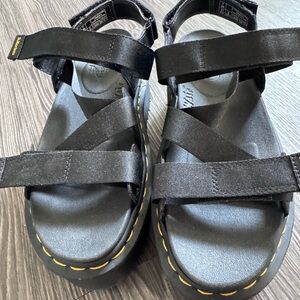 Dr. Martens Kimber II Platform Black Sandals